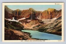 Glacier National Park, Cracker Lake, Series #4073, Vintage Souvenir Postcard picture