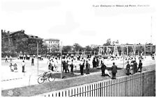 Chicago Illinois Douglas Park Playground High Jump Bike Reprint Postcard #86736 picture