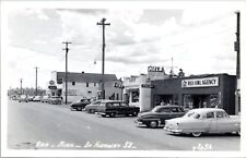 RPPC Highway 53, Orr Minnesota- 1940s Photo Postcard- Gas Stations, Red Owl picture