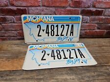 VINTAGE Montana License Plate Pair Big Sky picture