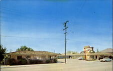 Sandstone Motel Salinas California CA ~ 1950s cars ~ unused vintage postcard picture