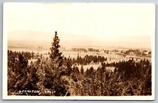 Loyalton California Aerial BirdsEye View from Mountain Posted 1940 RPPC Postcard picture