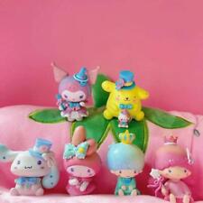 6pcs Kuromi My Melody Cinnamoroll Twin Stars Figures Toy Figurine Cake Toppers picture