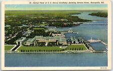 Arial View of U.S Naval Academy showing Severn River, Annapolis, Maryland picture
