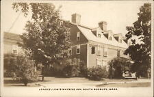 RPPC Longfellow's Wayside Inn South Sudbury MA ~ 1926-40 real photo postcard picture