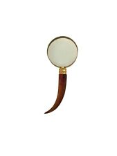 Vintage Magnifying Glass Wood Handle Desk Table Decor picture