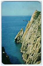 c1950's Two Divers at La Quebrada Acapulco Mexico Posted Vintage Postcard picture
