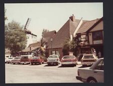 SNAPSHOT from ALBUM * SOLVANG CA - parkinglot THE OLD CREAMERY store windmill picture