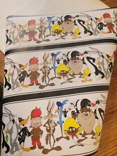 Vintage Looney Tunes Wallpaper 100 Sq. Ft New, Sealed Bugs Bunny Tweety Taz  picture