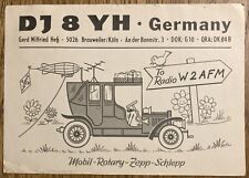 QSL Card Cartoon Postcard - Pulheim, Germany - German Stamp - DJ8YH - 1965 picture