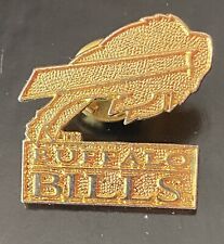 1994 BUFFALO BILLS Football, Vintage Gold Tone Metal Logo Lapel Pin picture