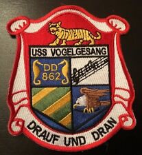  USS VOGELGESANG DD-862 Logo Patch picture