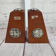VTG Wood Salt & Pepper Shakers HAWAII Made in Japan picture