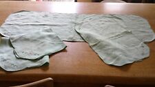 UNUSED VINTAGE COTTON PLACE MAT SET, NAPKINS, AND RUNNER picture
