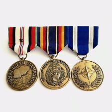 Vintage Afghanistan Campaign War on Terrorism Service Nato 3 Ribbon Medal picture
