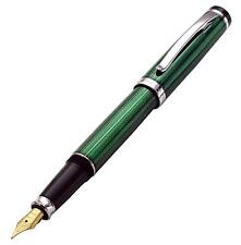 Xezo Incognito Fountain Pen, Fine Nib. Forest Green Layered Lacquer with Pure... picture