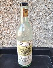 VINTAGE 1964 WIDMER LAKE NIAGARA empty Glass Wine Bottle ULTRA RARE picture