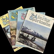Lot of 5 Alaska Magazines 4 Alaska Sportsman & 1 Alaska Life Rare 1939, 1943-47 picture