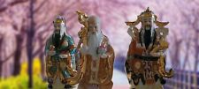 Vintage Chinese Porcelain Figurines 3 Three Gods 3 Three Wise Men picture