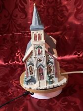 Vintage Ceramic Porcelain Lighted Christmas Village Church picture