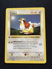 Pokemon Card Pidgey Shadowless Base Set 1st Edition Common 57/102 picture