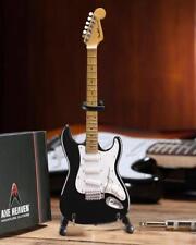 AXE HEAVEN Official Black Fender Strat Classic MINIATURE Guitar Display Gift picture