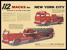 1959 Mack Fire Trucks, FDNY New York Fire Dept. NEW Metal Sign: 9x12