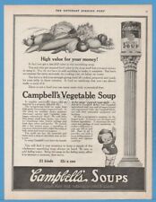 1918 Campbell's Vegetable Soup Camden NJ Kid High value for your money ad picture