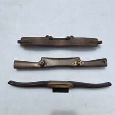 Lot Of Antique 2 Spokeshaves And one scrapper. Curved Blade Scrapper. picture