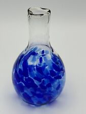 Henrietta Glass Circle Of Friends Heart Shaped Mouth Vase Cobalt Blue Loyalty picture