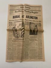 1963 President Kennedy Burial At Arlington Des Moines Register Iowa Newspaper picture