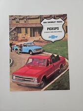 Original 1968 Chevrolet Pickup Chassis-Cab Stake Sales Brochure 68 Chevy Truck picture