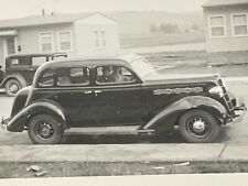 ED Photograph Old Car 1940's Vallejo California 1942 Dad And Daughter Waiting  picture