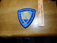 WARMINSTER TWP BUCKS COUNTY PENNSYVANIA   EARLY OBSOETE VEST PATCH BX A#57 picture