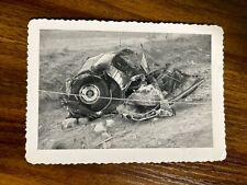 Bus Crash Accident Smashed Waco Texas 1950s B&W Vintage Photo M1 picture