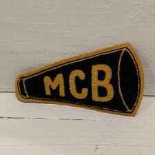 Vintage MCB Letterman Sweater Cheer Patch  Yellow Black picture
