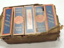 Vintage Champion Ceramic Aircraft Spark Plugs 1930's 1940's - Box of 10 picture