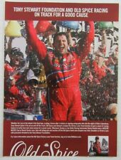 2007 OLD SPICE Deodorant NASCAR Driver TONY STEWART Victory Lane Magazine Ad picture