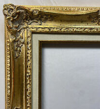 Vintage Victorian Style Gold Wood Frame Linen Liner Fits 27.5