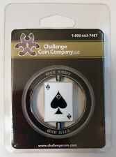 SNIPER COMMEMORATIVE LIMITED EDITION SKULL ACE SPADES SPINNER MILITARY CHALLENGE picture