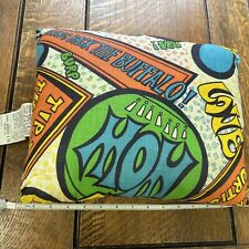 Vintage 1970s Hippie Throw Pillow Sears And Roebuck Groovy Retro Comic Funk MCM picture