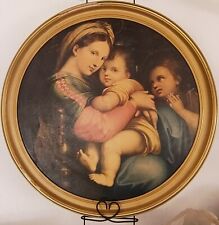 Vintage Madonna of the Chair Framed Art picture