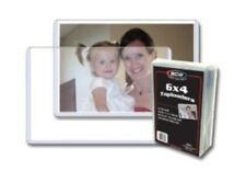Pack of 25 BCW 6 x 4 Postcard / Photo Rigid Hard Plastic Topload Holders 6x4 picture