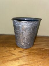 Kiddush Cup Continental Heavy Silver Plated Hand Etched Large Judaica Jewish Wow picture