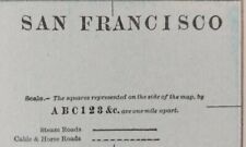 Antique 1900 SAN FRANCISCO CALIFORNIA Map 11