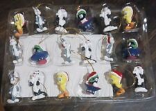 Vintage Looney Tunes Mini Ornaments Set of 18 1999  picture