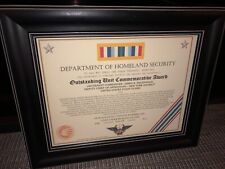 DHS ~ OUTSTANDING UNIT COMMEMORATIVE AWARD CERTIFICATE ~ Type 1 picture