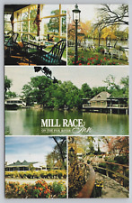 Mill Race Inn on Fox River Geneva IL Multi View Restaurant Pub Vtg Postcard A16 picture