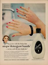 1955 Womens Health Beauty Jergens Lotion Vintage Print Ad Stops Detergent Hands picture