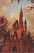 Postcard FL Walt Disney World Cinderella Castle at Dusk c1970s UNP 7327.5 picture
